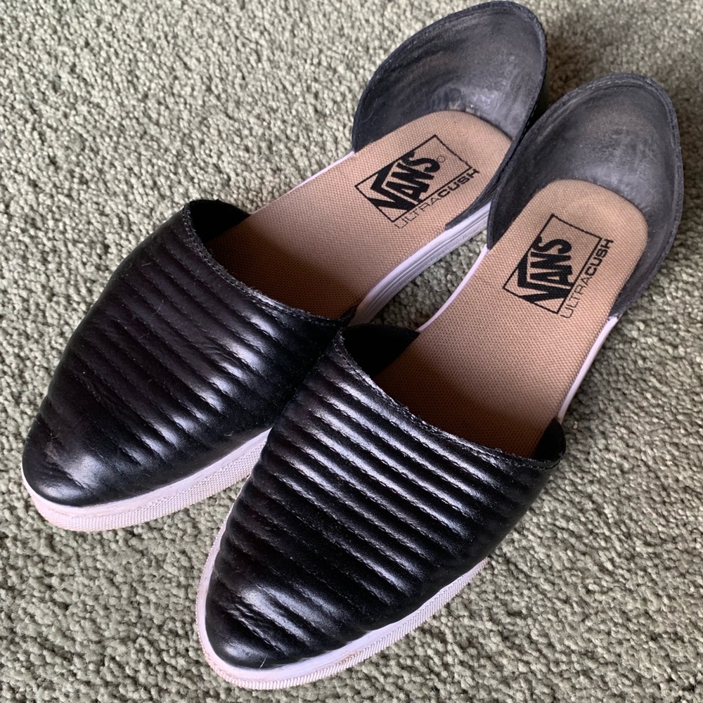 Vans Moto Leather Slip-On Skimmer